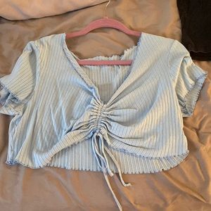 baby blue top